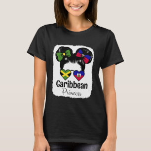 Camiseta Raíces de la Princesa del Caribe Jamaica y Haití M