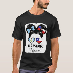 Camiseta Raíces de la Princesa Hispana Mezcla de Guatemala 