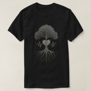 Camiseta Raíces de la Vida: El Latido de la Naturaleza