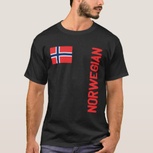 Camiseta Raíces De Noruega Y Bandera Noruega