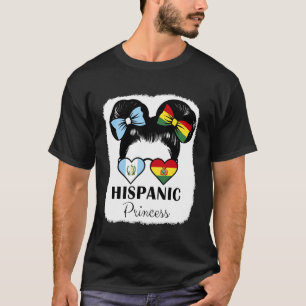 Camiseta Raíces de Princesa Hispana Mezcla de Guatemala y B