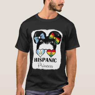 Camiseta Raíces de Princesa Hispana Mezcla Guatemala y Boli