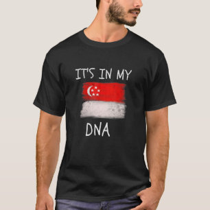 Camiseta Raíces de Singapur Está en mi ADN Patriótico Singa
