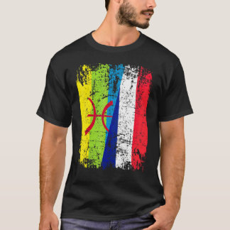 Camiseta Raíces del Amazig Media Bandera Calil Francesa