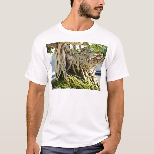 Camiseta Raíces del árbol de los bonsais del Banyan del (Anverso)