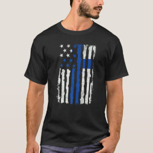 Camiseta Raíces del Orgullo Estadounidense Finlandés Bander