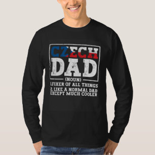 Camiseta Raíces del padre checo bandera del patrimonio de l