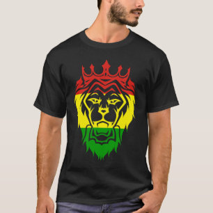 Camiseta Raíces del recuerdo de Jamaica Rastafari Lion Head