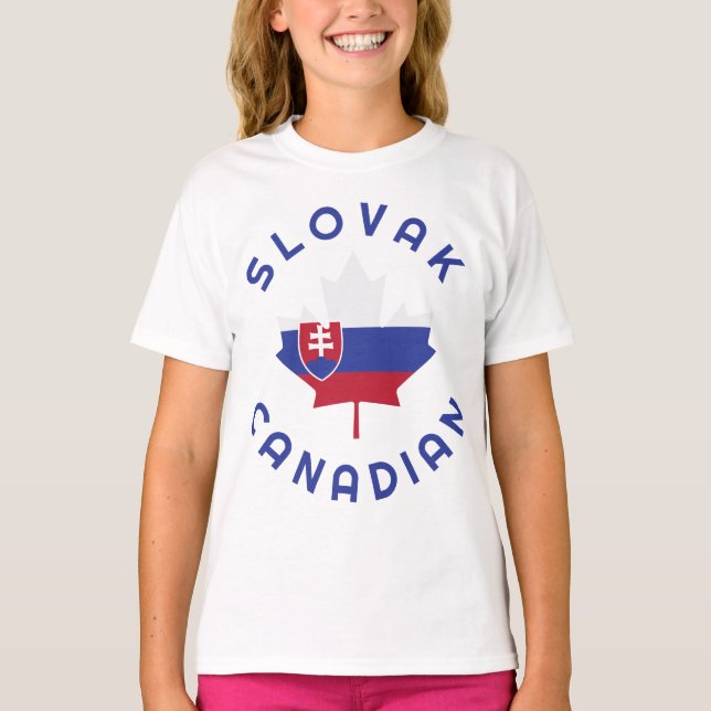 Camiseta Raíces eslovacas canadienses (Anverso)