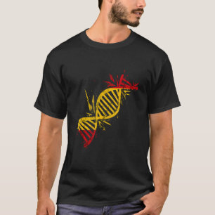 Camiseta Raíces españolas Bandera Molécula de ADN Orgullo e