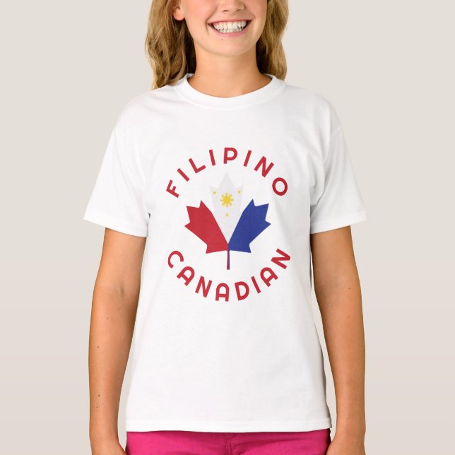 Camiseta Raíces filipinas de Canadá (Anverso)