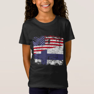 Camiseta RAÍCES FINLANDESES Bandera MEDIANA ESTADOUNIDENSE