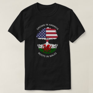 Camiseta Raíces Galés-Americanas en árbol del Celtic de