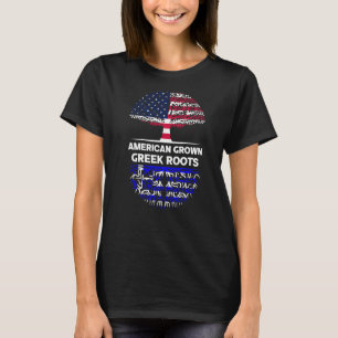 Camiseta Raíces griegas cultivadas norteamericanas ascenden