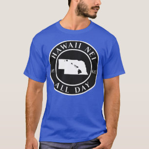 Camiseta Raíces Hawaii y Nebraska por Hawaii Nei All Day