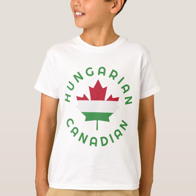 Camiseta Raíces húngaras canadienses (Anverso)