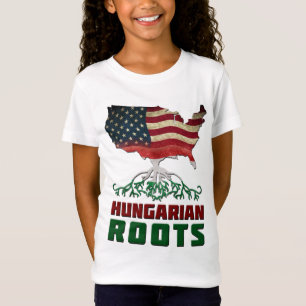 Camiseta Raíces húngaras estadounidenses