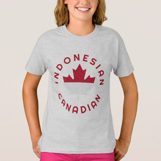 Camiseta Raíces indonesias canadienses (Anverso)