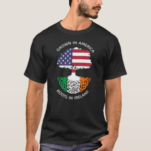 Camiseta Raíces Irlandés-Americanas en árbol del Celtic 
