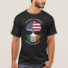 Camiseta Raíces Irlandés-Americanas en árbol del Celtic de