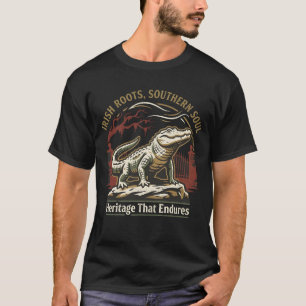 Camiseta Raíces Irlandesas Alma Sureña Lagarto