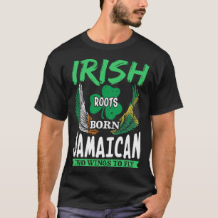 Camiseta Raíces Irlandesas Nacieron En Jamaica Dos Alas Pa