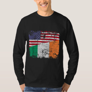 Camiseta RAÍCES IRLANDESES Bandera semiamericana IRLANDA