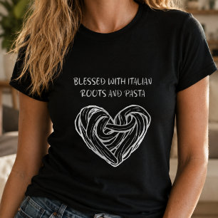 Camiseta Raíces Italianas Benditas Diseño de Orgullo de la