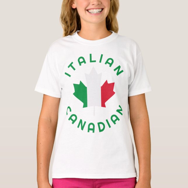 Camiseta Raíces italianas canadienses (Anverso)