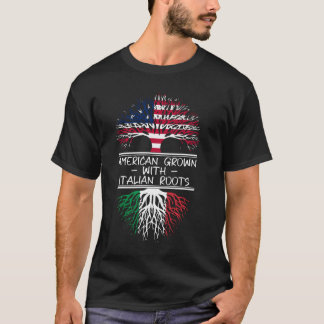 Camiseta Raíces italianas nacidas en Estados Unidos