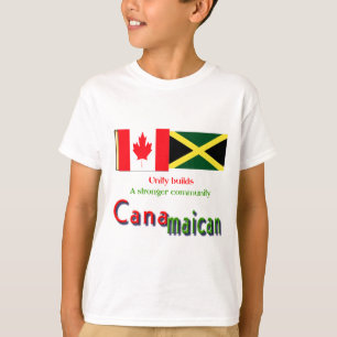 Camiseta raíces jamaicanas-canadienses