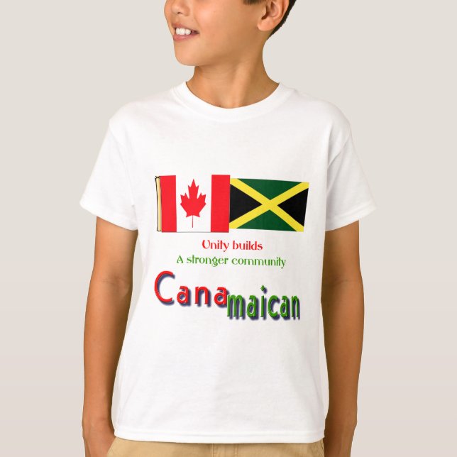 Camiseta raíces jamaicanas-canadienses (Anverso)
