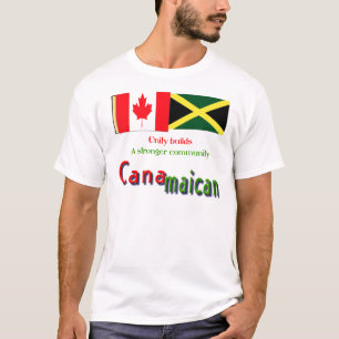 Camiseta raíces jamaicanas-canadienses