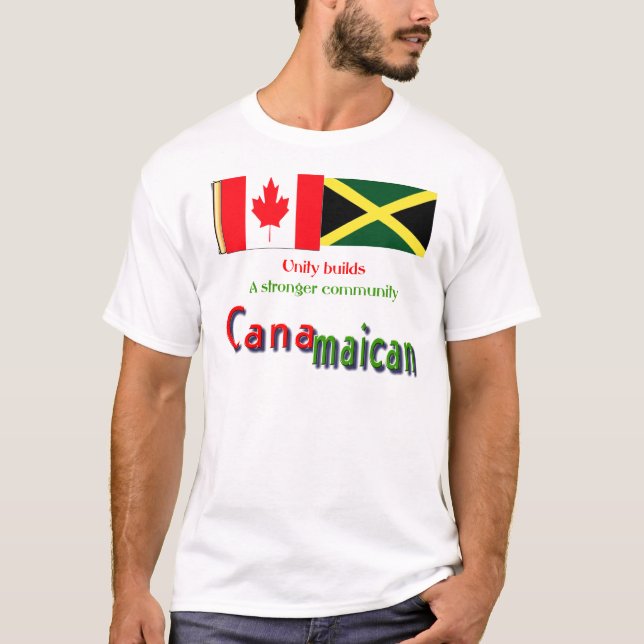 Camiseta raíces jamaicanas-canadienses (Anverso)