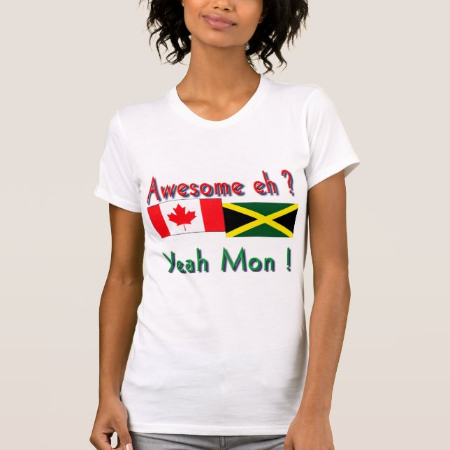 Camiseta raíces jamaicanas-canadienses (Anverso)
