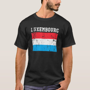 Camiseta Raíces luxemburguesas de la bandera luxemburguesa