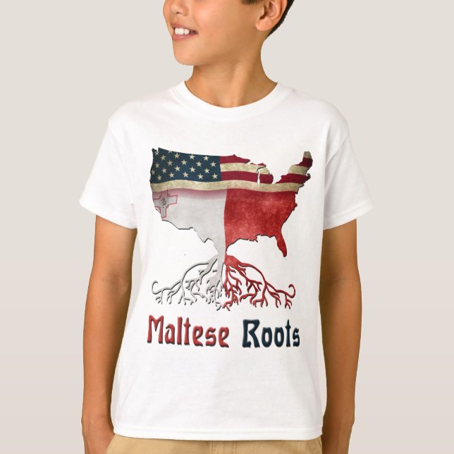 Camiseta Raíces maltesas americanas (Anverso)