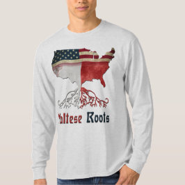 Camiseta Raíces maltesas estadounidenses