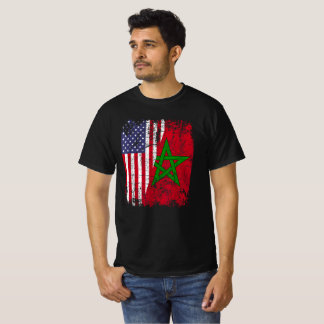 Camiseta RAÍCES MARROQUÍES | Media bandera americana | BAND