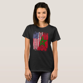 Camiseta RAÍCES MARROQUÍES | Media bandera americana | BAND