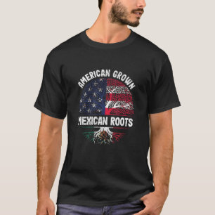 Camiseta Raíces mexicanas cultivadas norteamericanas Bander