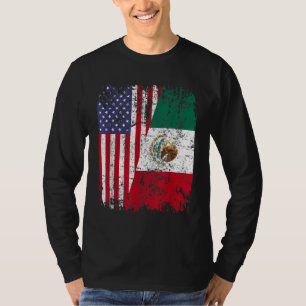 Camiseta RAÍCES MEXICANOS Bandera semiamericana MÉXICO