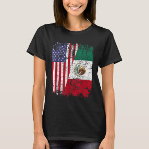 Camiseta RAÍCES MEXICANOS Bandera semiamericana MÉXICO