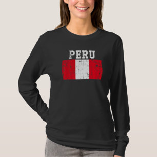 Camiseta Raíces peruanas de la bandera del Perú retro vinta