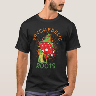 Camiseta Raíces psicodélicas hongos hongos hongos micología