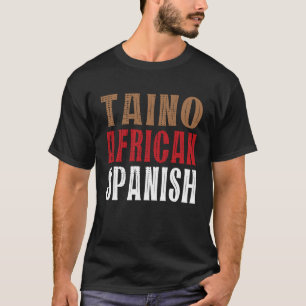 Camiseta Raíces puertorriqueñas Puerto Rico Taino, África y