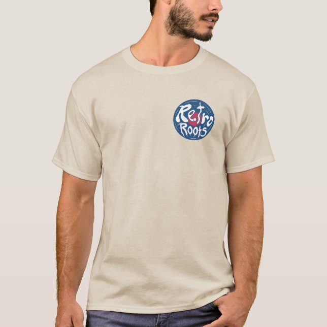 Camiseta Raíces retro con vinilo de Cistus/registro (Anverso)