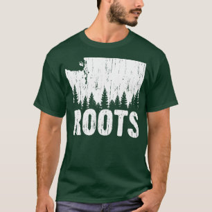 Camiseta Raíces Rústica del Estado de Washington