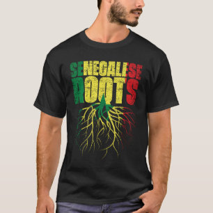 Camiseta Raíces senegalesas Bandera del Patrimonio Senegal