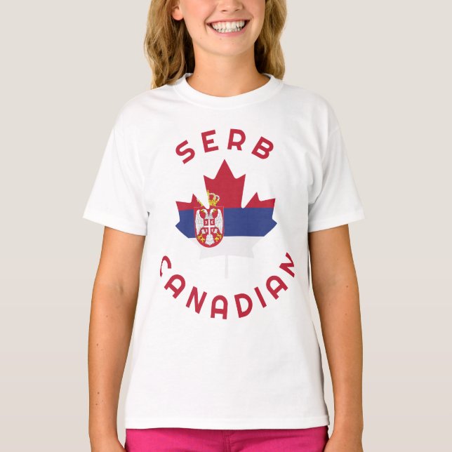 Camiseta Raíces serbias canadienses (Anverso)